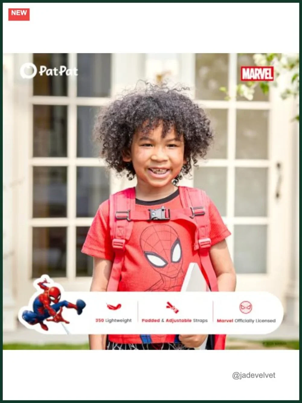 Marvel Spiderman Backpack for Boys Kids School Kindergarten Lightweight